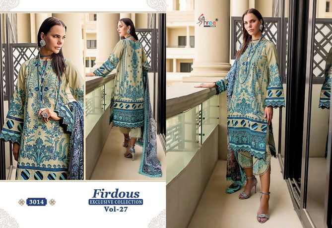 Firdous Exclusive Collection Vol 27 By Shree Pakistani Suits Catalog